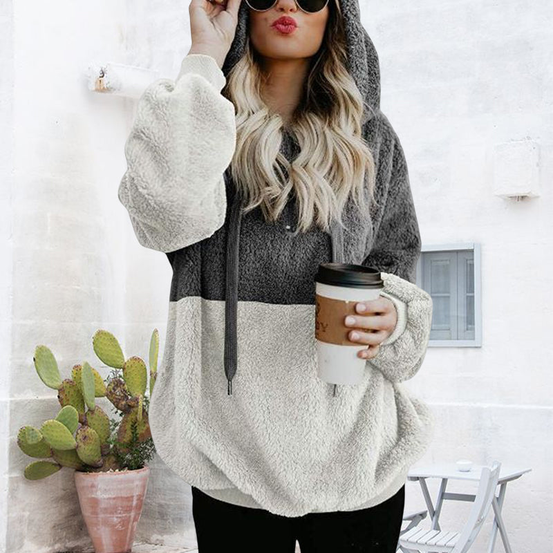 Panelled Hooded Sweater