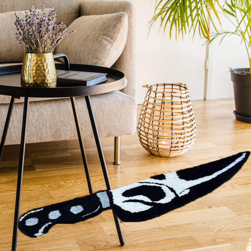 Surprisingly Skull Knife Carpet