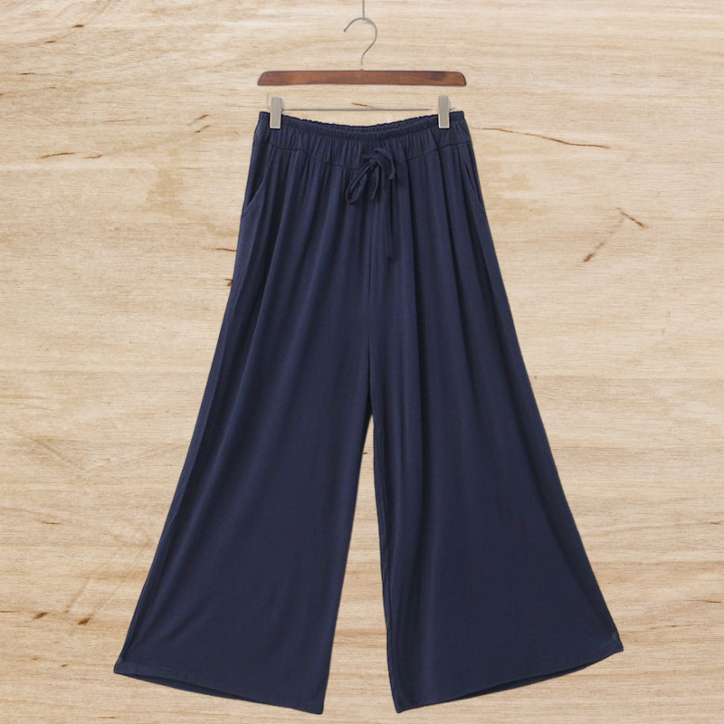 Modal Cotton Wide Leg Pants