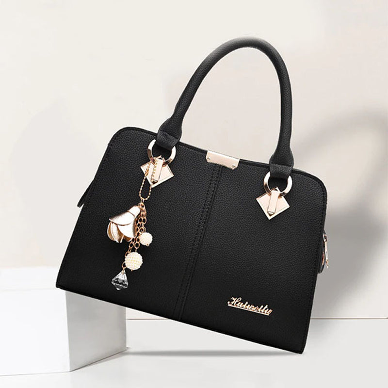 Solid Color One Shoulder PU Leather Bag
