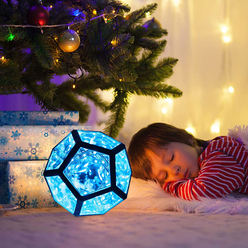 Infinite Dodecahedron Color Art Light