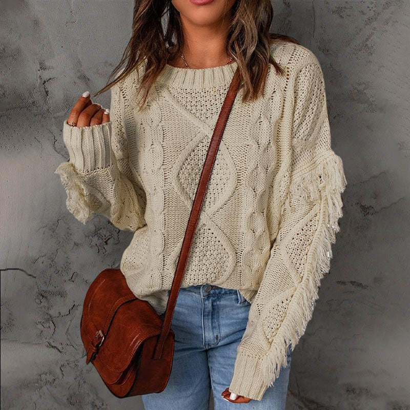 Pullover Crewneck Knit Sweater