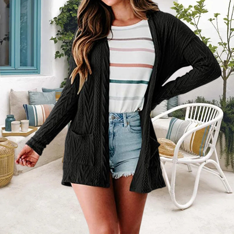 Pocket Panel Cardigan Sweater