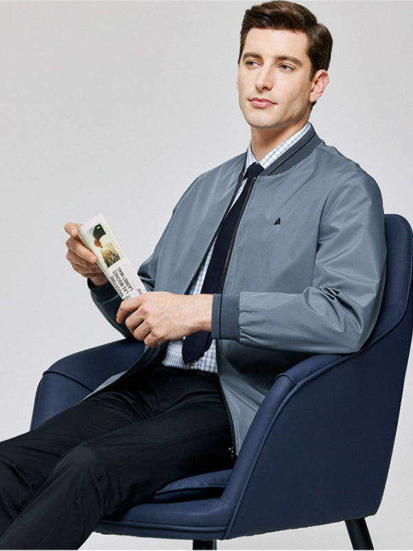 Men's Casual Baseball Collar Jacket