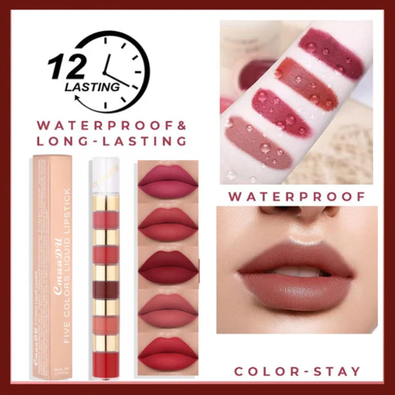 5 in 1 Matte Lipstick Set