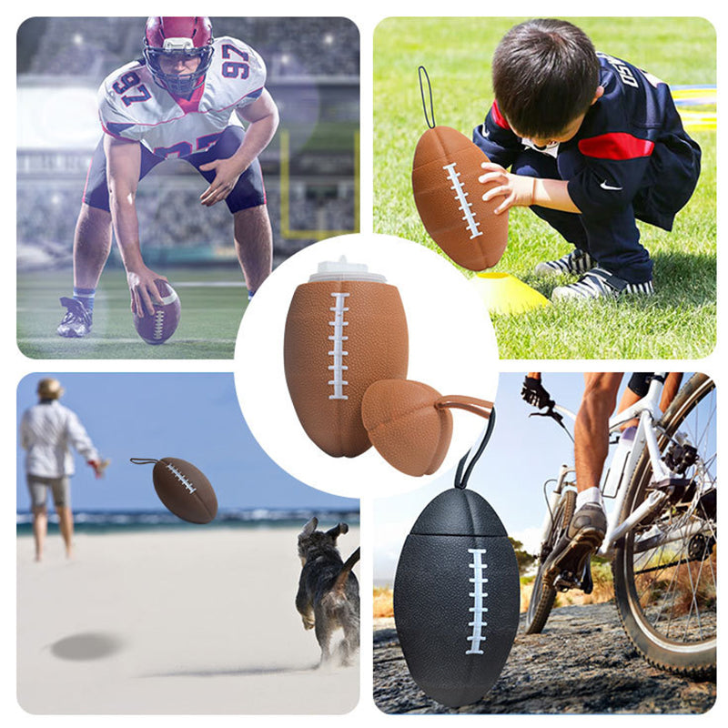 Rugby Outdoor Telescopic Portable Silicone Sports Water Bottle