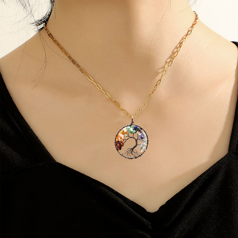 Crystal Tree of Life Pendant