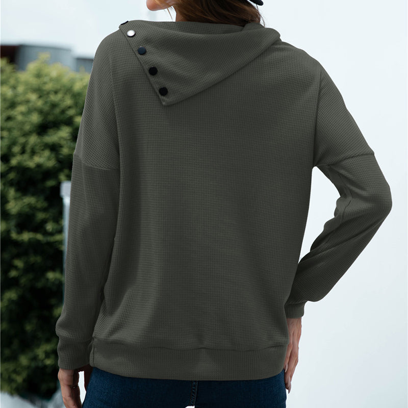 Side Lapel Pullover Knit Top