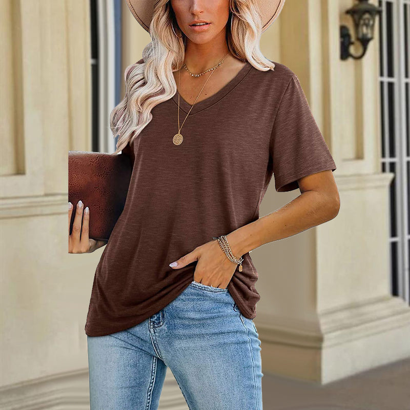 Multicolor V-Neck T-Shirt