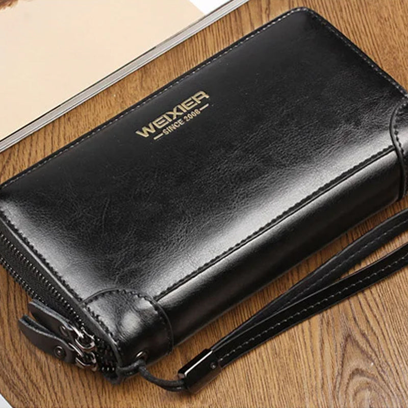 Leather Clutch Purse Wallet for Men