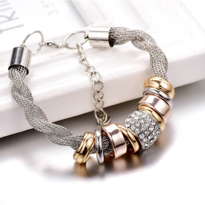 Entwined Ring Accent Bracelet