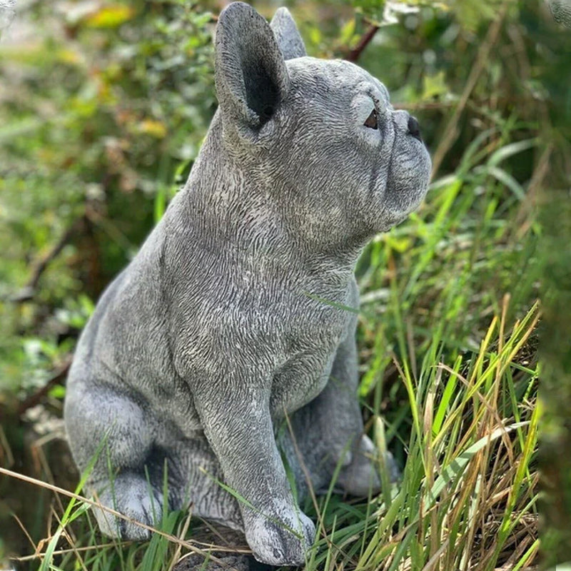 French Bulldog Statue Garden Decoration