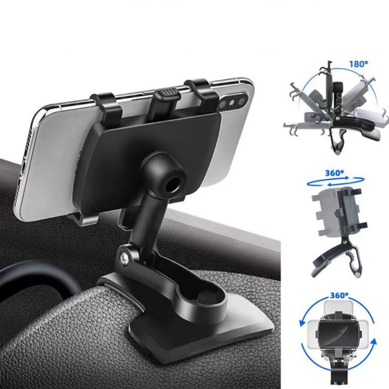 Car Rotating Dashboard Clip Cell Phone Holder