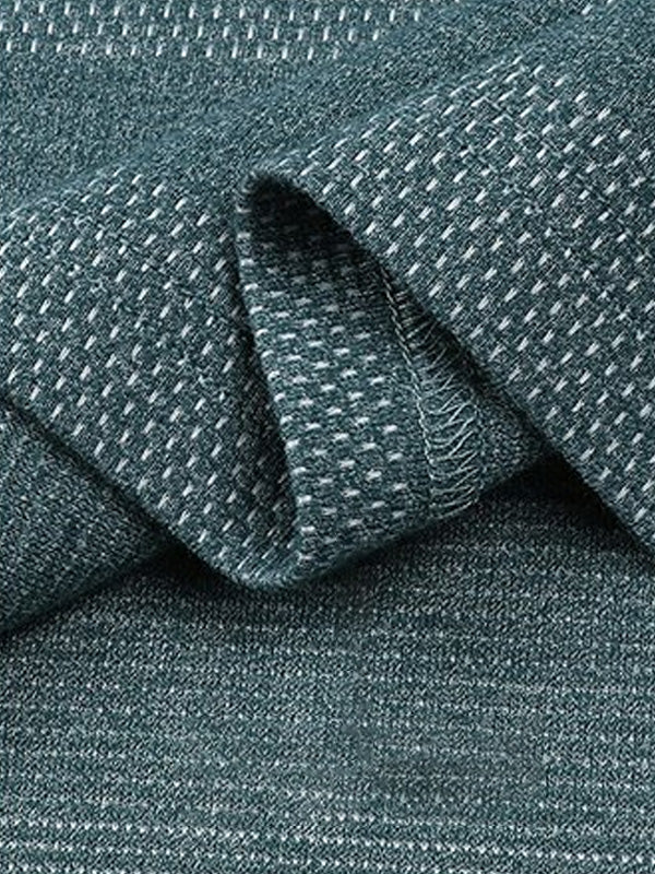 Men's Jacquard Stripe Casual Long-Sleeve POLO Shirt