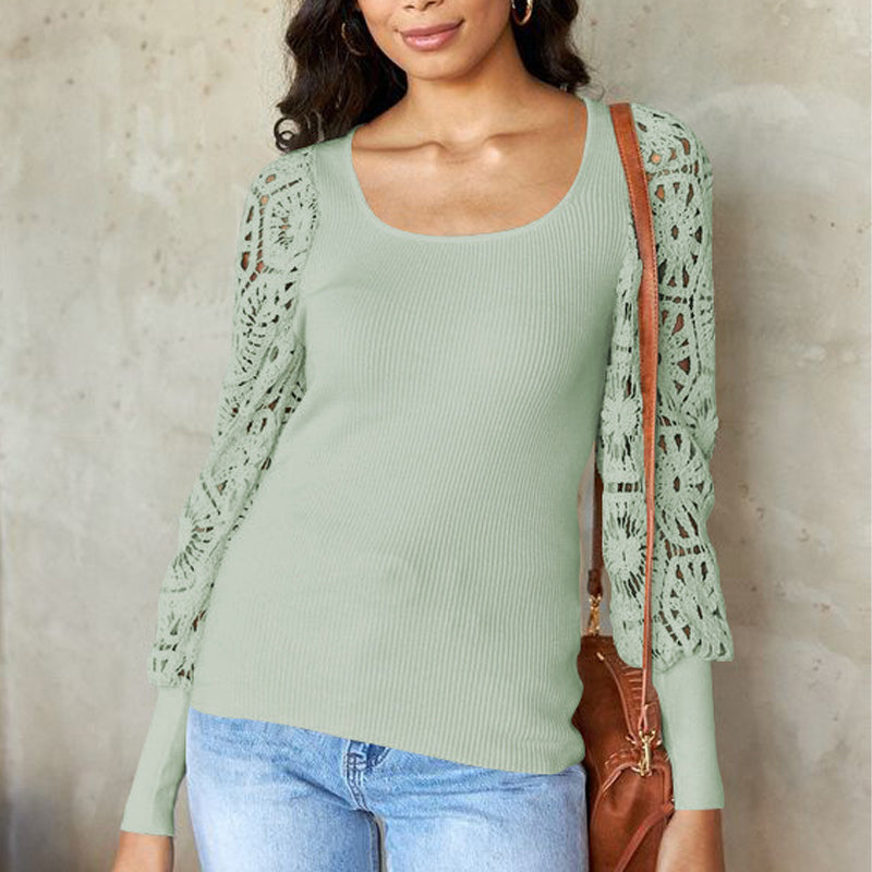 Lace Long Sleeve T-Shirt