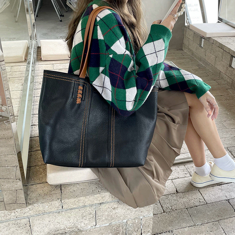 Quality Leather Simple and Versatile Shoulder Bag