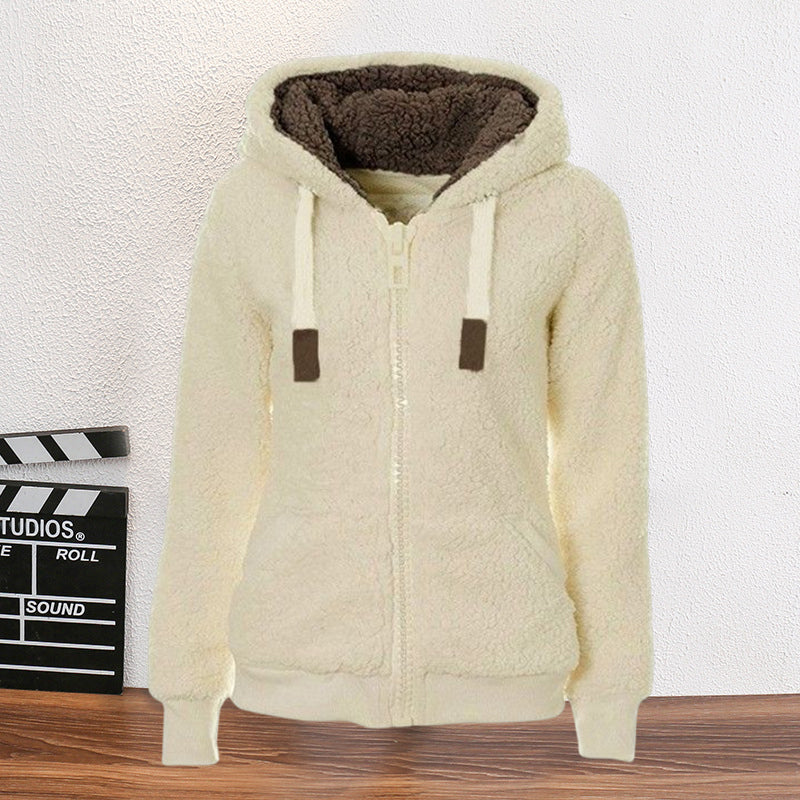 Womens Fuzzy Fleece Jacket
