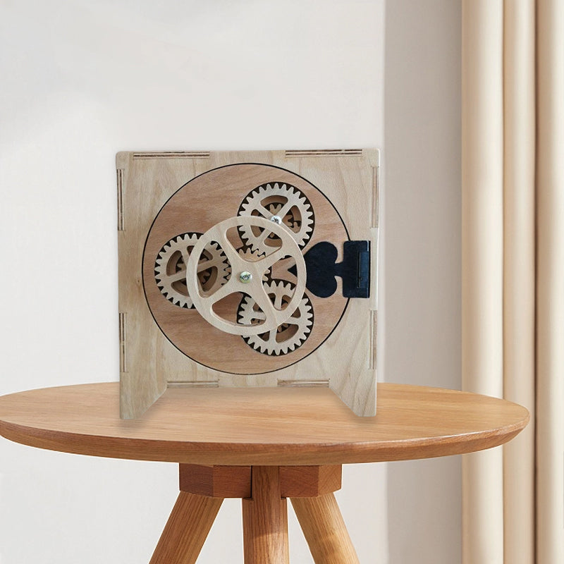 Gear Safe Wooden 3D Puzzle DIY decoration