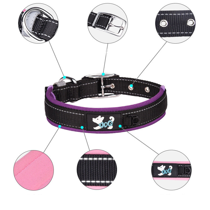 Nylon Reflective Dog Collar