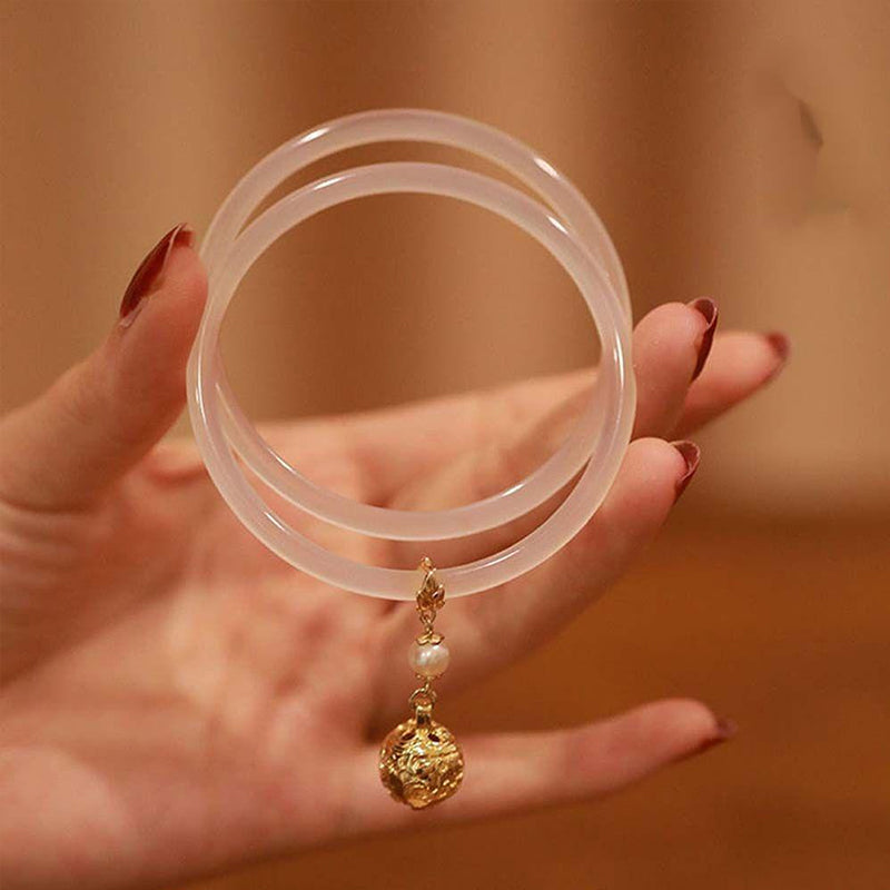 Ancient style bell and jade bracelet