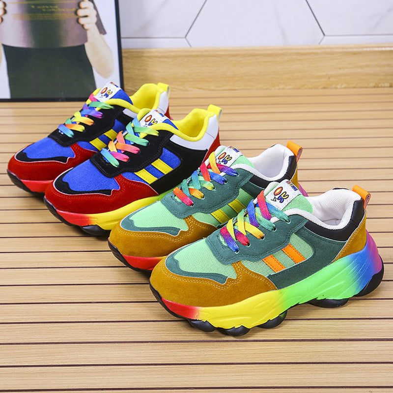 Hip Hop Street Sports Rainbow Sneakers