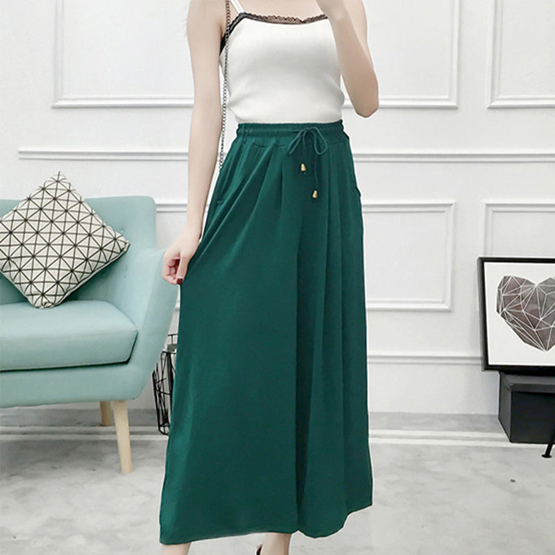 Women's Cropped Wide Leg Pants