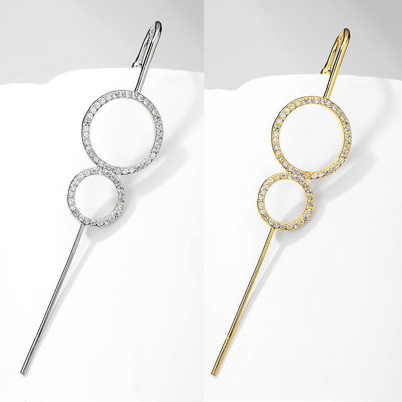 Double Circle Hook Earring