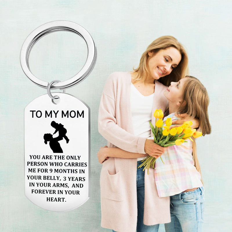 TO MY MOM Keyring, Necklace