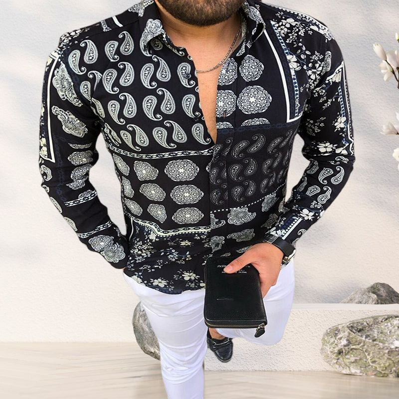Cashew Print Men's Shirt