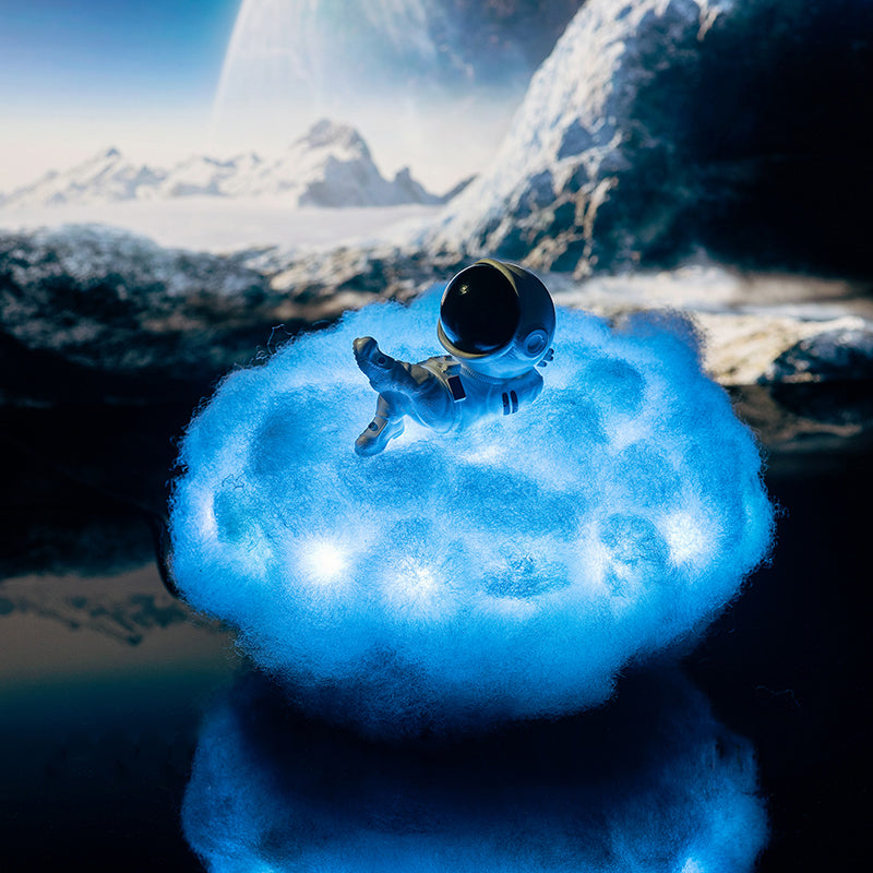 Colorful Clouds Astronaut LED Lamp