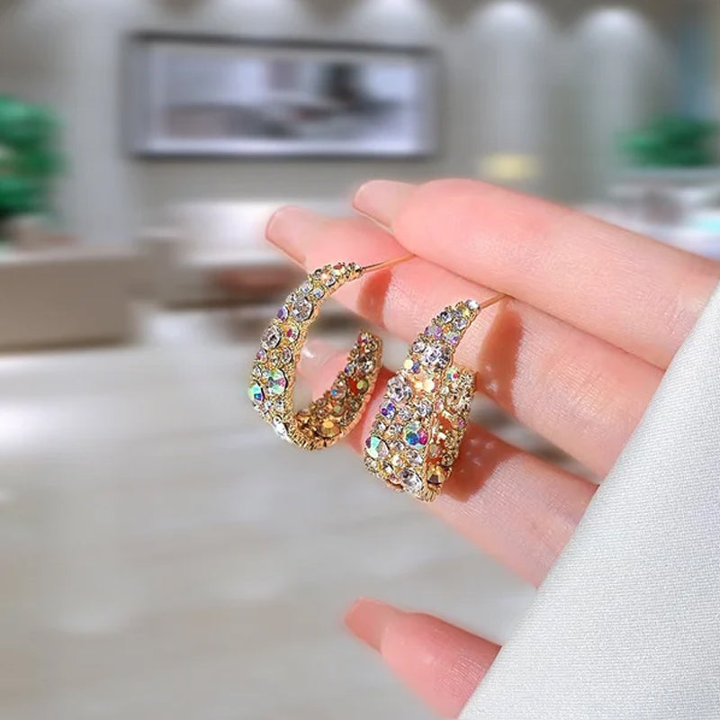 Fashionable Rhinestone Earrings