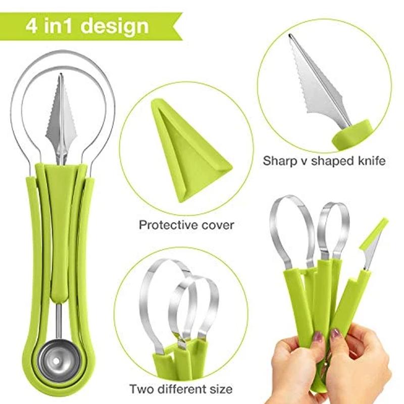 4 in 1 Stainless Steel Fruit Tool Set