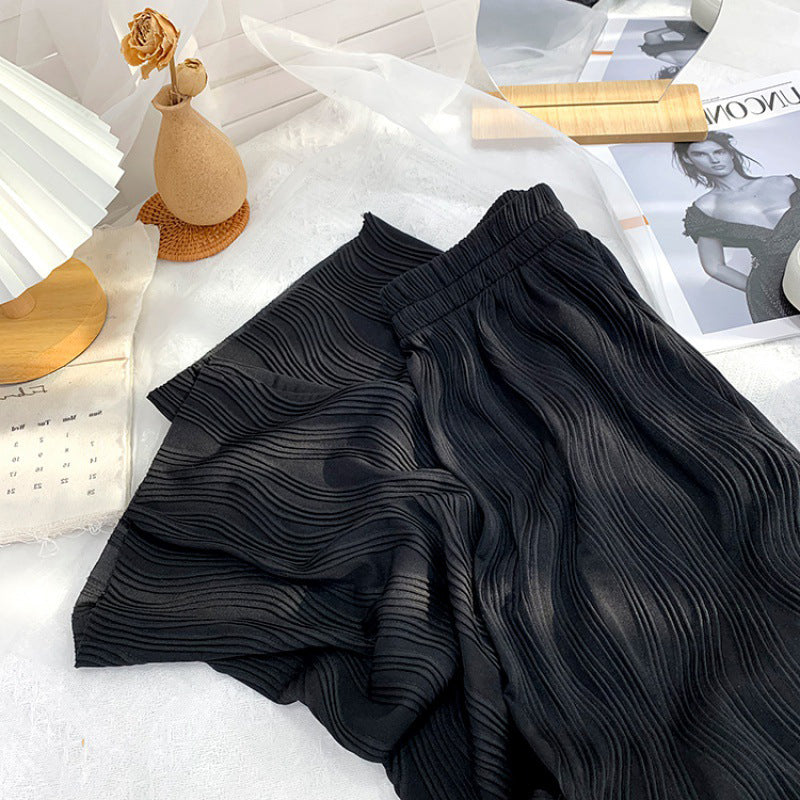 Water Ripple Wide Leg Pants