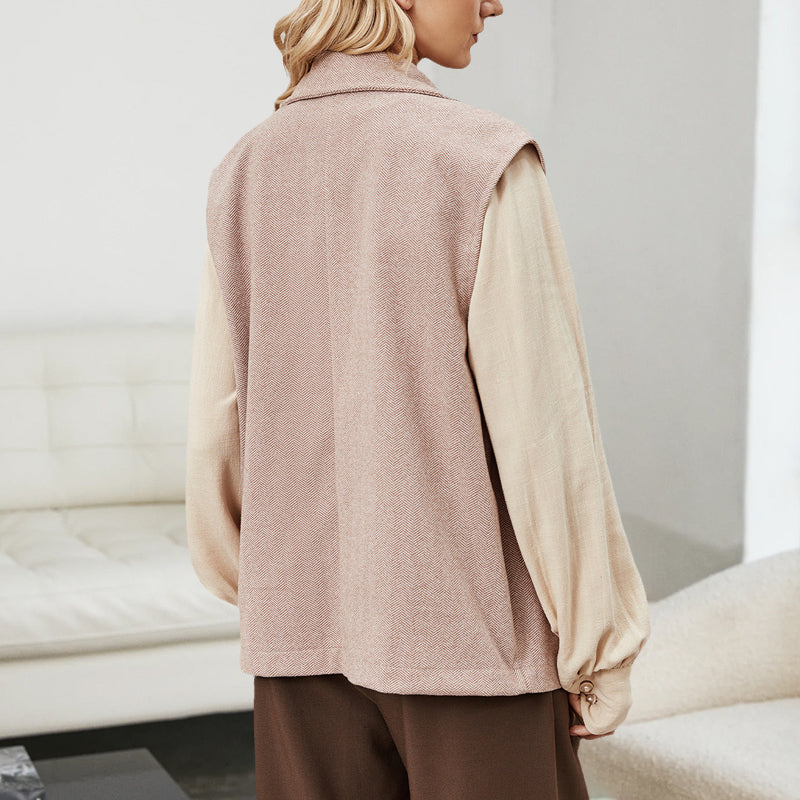 Sleeveless Wool Vest