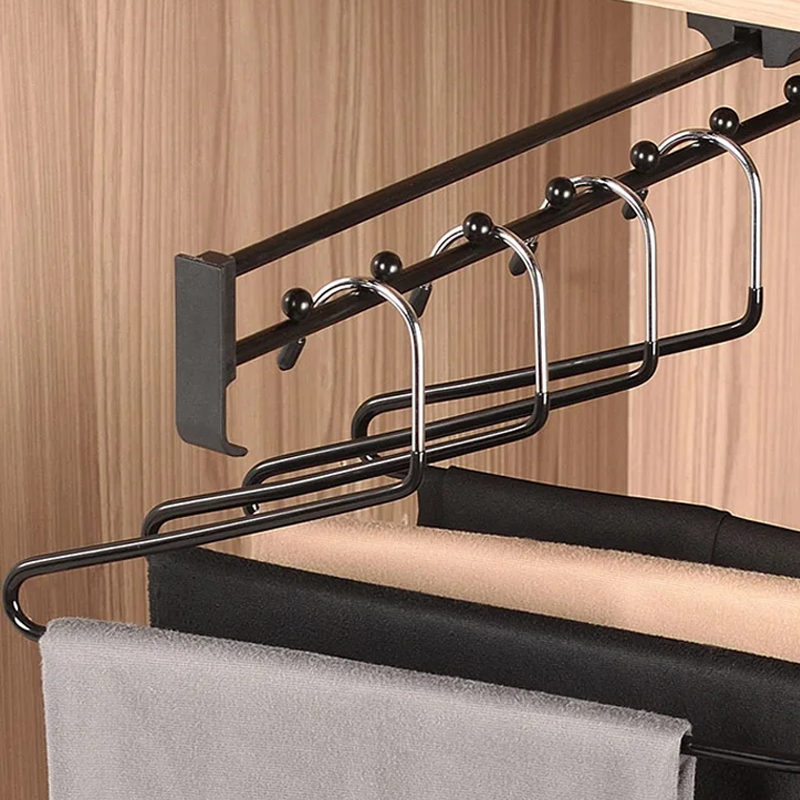 Wardrobe Top Mounted Telescopic Clothes Hanger