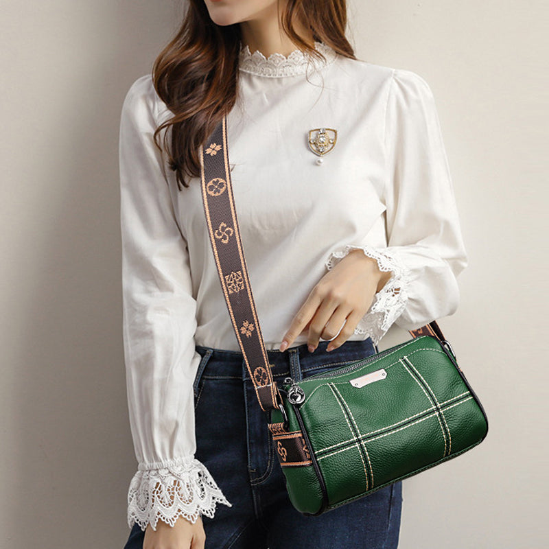Small Triple Compartment Crossbody Bag