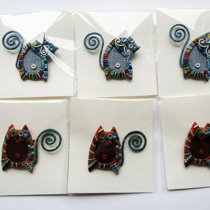 Cat brooch - Decoration in the form of a cat