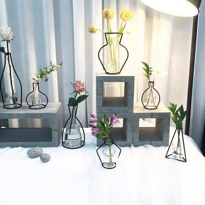 Retro Iron Flower Vases