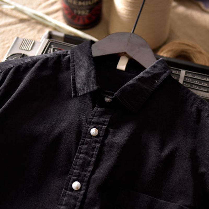 Men's Casual Solid Button Up Shirts
