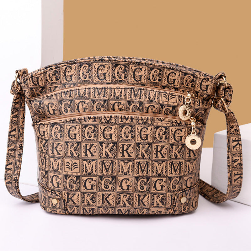 New Retro Printed Single-Shoulder Bag