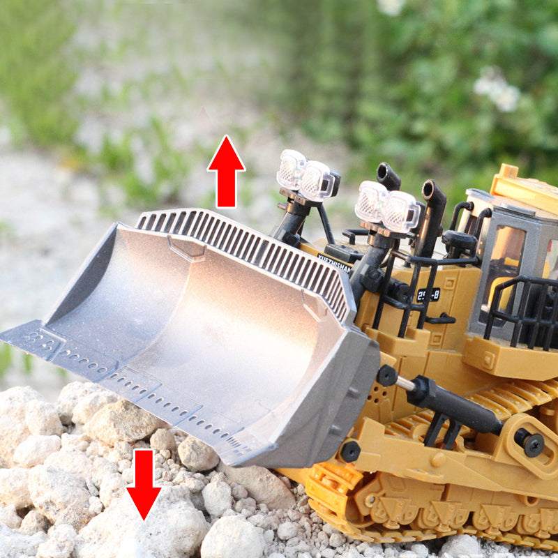 Alloy Bulldozer Toys Pushing Sand and Snow