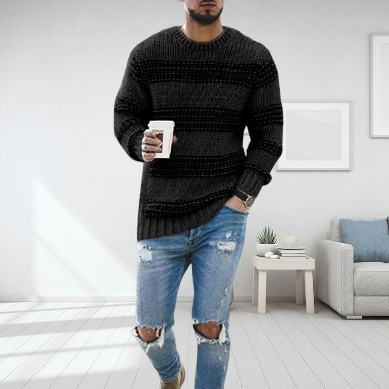 Men's Striped Crewneck Sweater