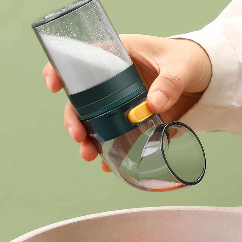 Arc press quantitative salt bottle