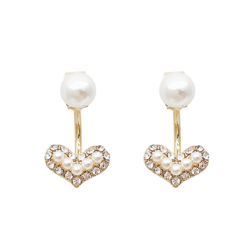 Pearl Love Stud Earrings