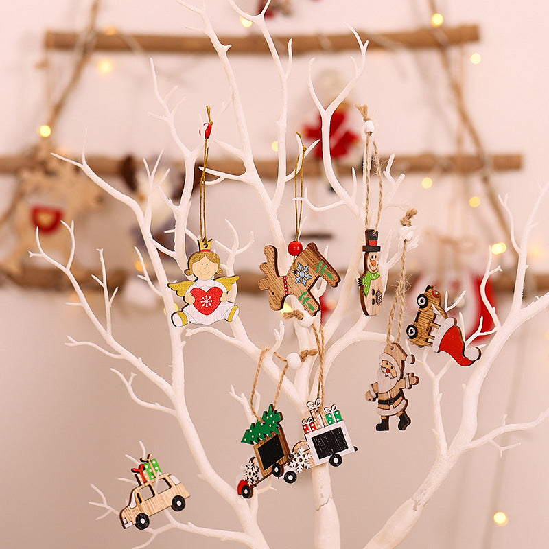 Christmas Wooden Ornament (12 pcs)