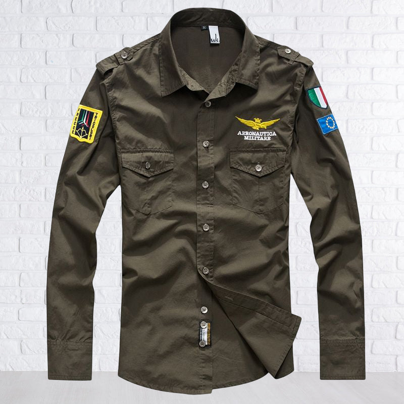 Aviator Men's Long Sleeve Shirt