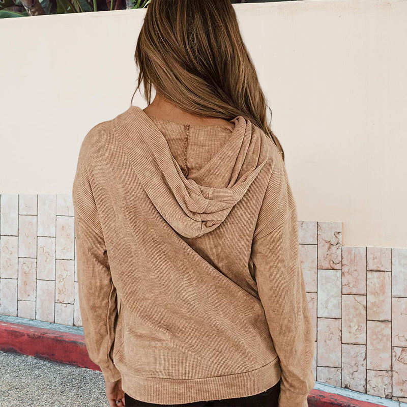Waffle Hooded T-shirt