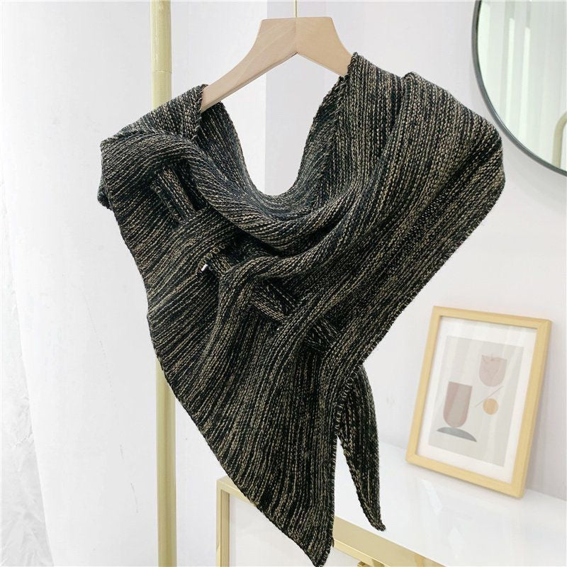 Triangular Wool Shawl
