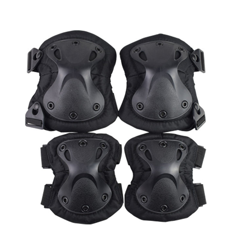 Military Type Tactical Knee and Elbow Pads, 4 pcs