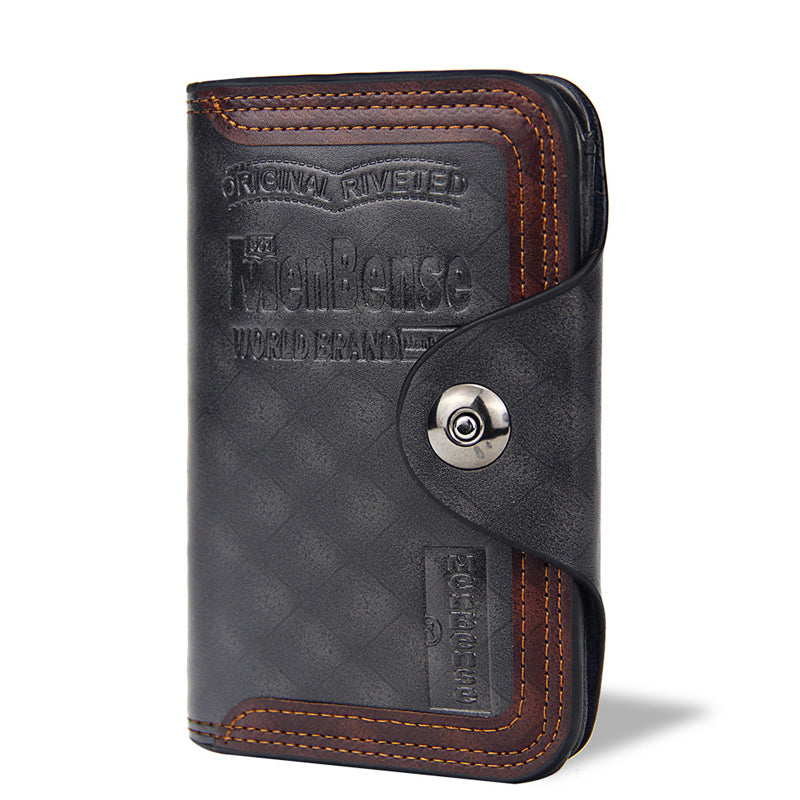 Men's Large Capacity Short Wallet